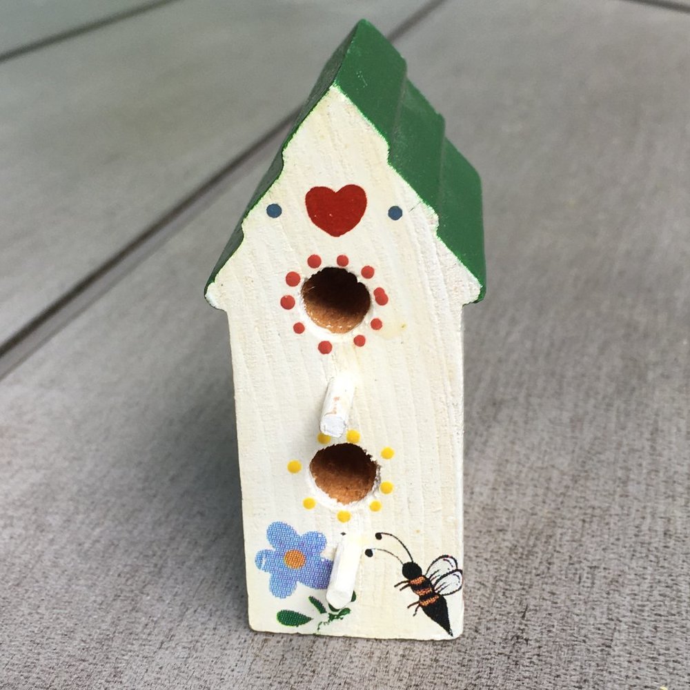Solid Wood Bird House